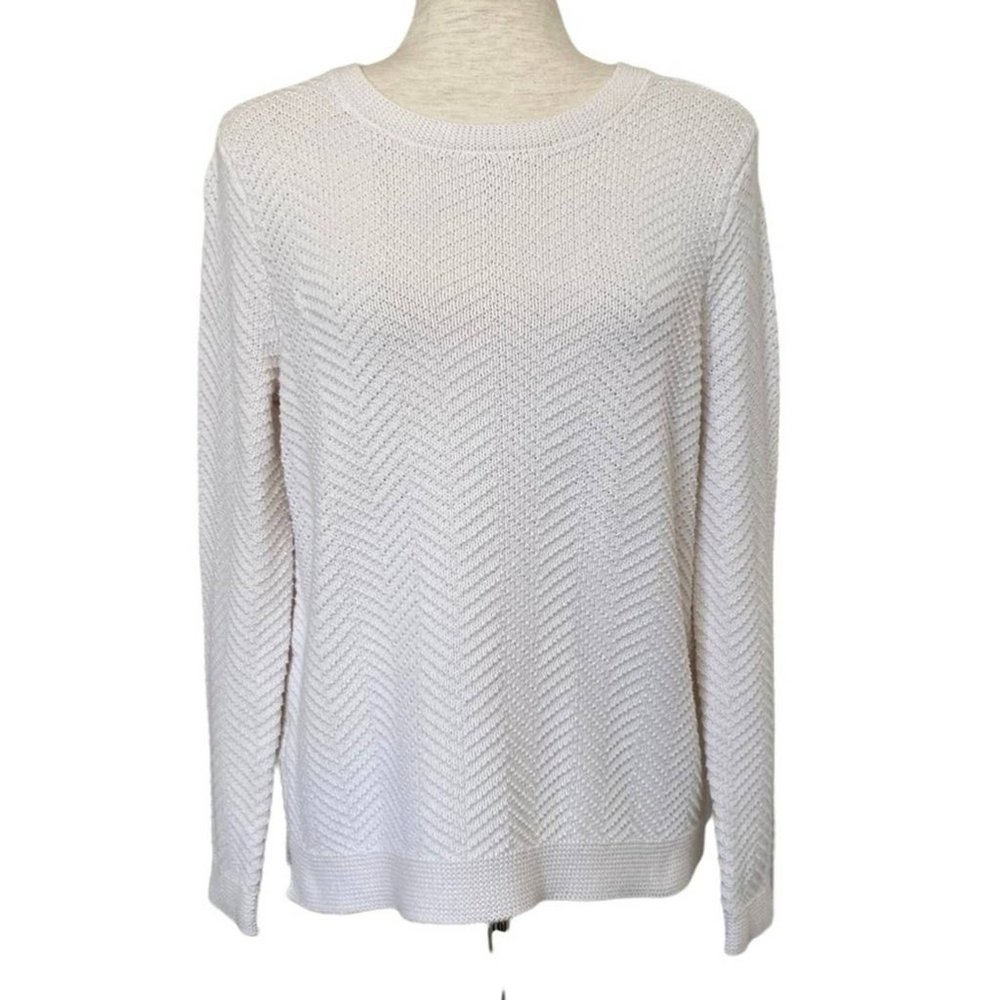 OLD NAVY Sweater White Crew Neck Size Small